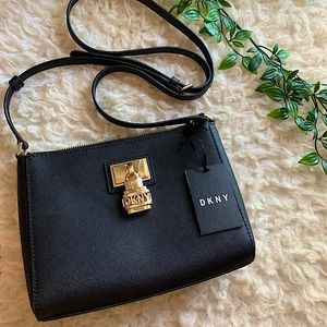Black DKNY cross body bag